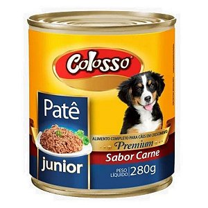 Patê Premium Colosso Cães Junior Sabor Carne - Ração Úmida