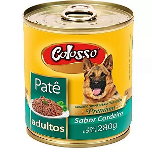 Patê Premium Colosso Para Cães Sabor Cordeiro - Ração Úmida