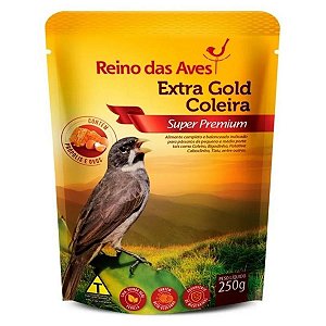 Ração Extra Gold Coleira 250g - Reino das Aves