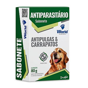 Sabonete Antipulgas e Carrapatos para Cães 80g