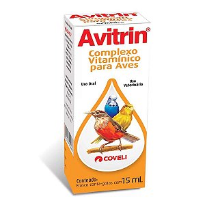 Avitrin Complexo Vitamínico Aves e Pássaros 15 ml