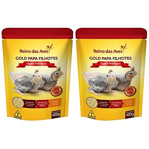 2 Gold Papa Papinha Para Filhotes 400g - Reino Das Aves
