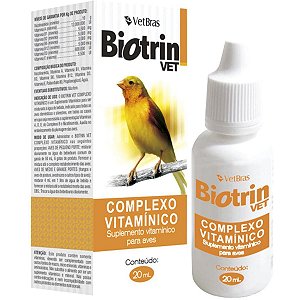 Suplemento Para Aves Biotrin Vet Complexo Vitamínico 20ml