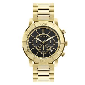 Relógio Euro Feminino Delux Dourado