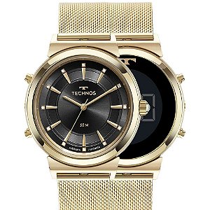 Relógio Technos Feminino Curvas Dourado