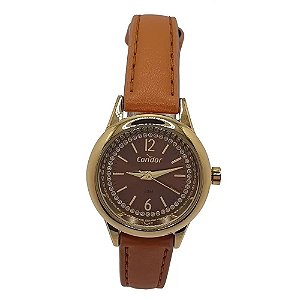 Relógio Analógico Marrom Condor