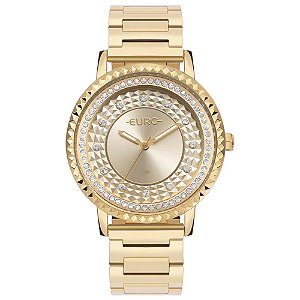 Relógio Euro Feminino Stones Dourado