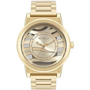 Relógio Euro Feminino Glitz Dourado