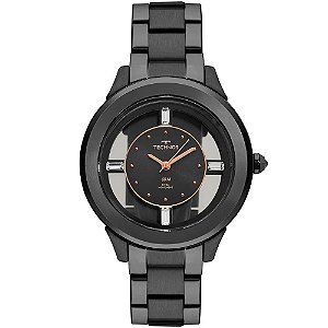 Relógio Technos Feminino Crystal Preto