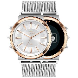 Relógio Technos Feminino Curvas Prata