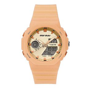 Relógio Feminino Sports Mormaii Anadigi Salmão MO12800A8L