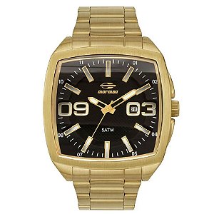 Relógio Mormaii Masculino Steel Basic Dourado