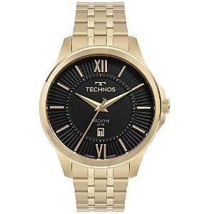 Relógio Technos Masculino Executive Dourado 2117LFB1P
