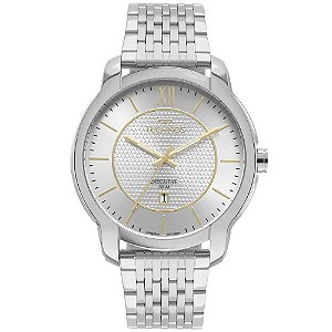 Relógio Technos Masculino Executive Prata 2117LEK1K