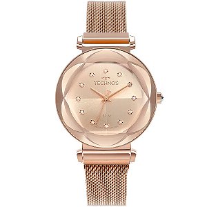 Relógio Technos Feminino Crystal Rosé 2035MSB4J