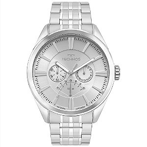 Relógio Technos Masculino Grandtech Prata JR20AB1K