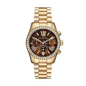 Relógio Feminino Michael Kors Dourado Cronógrafo MK72761DN