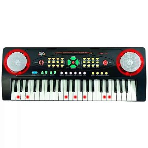 Teclado Infantil Custom Kids Com Microfone Ckkb 44 Bk