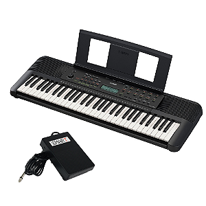 Teclado Yamaha PSR-E283 C/Fonte Original + Brinde Pedal Sustain Smart Smps-01lt