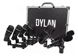 Kit Microfone Para Bateria 7 Peças + Maleta Dylan DD-7