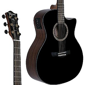 Violão Tagima Califórnia Elétrico Jumbo Cutaway Aço BK