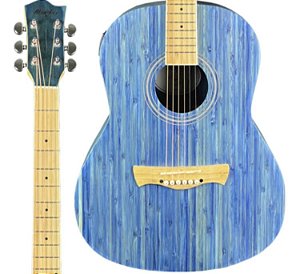 Violão Tagima Elétrico Memphis Bambu Azul Aço Naturale TBLS