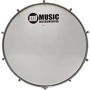 Bumbo Fuzileiro 30x20 PHX Aluminio Aro Bala Percussão