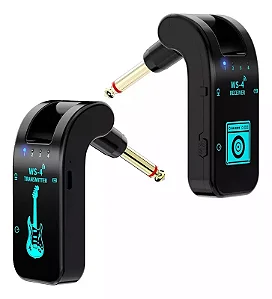 Sistema Transmissor e Receptor Sem Fio Para Guitarra, Violão, Baixo