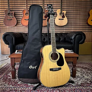 Violão Cort AD 880CE Eletroacústico Standard Natural Satin Destro
