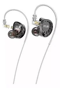 Fone Dde Ouvido Dylan In-ear DE-845 Monitor Palco Cor Cinza