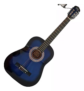 Violão MYTH MT36N Infantil Acustico Nylon Azul Sunburst