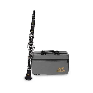 Clarinete Bb Dominante 17 Chaves Com Semi Case E Kit Limpeza