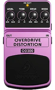 Pedal De Efeito Behringer Overdrive Distortion OD300 Roxo