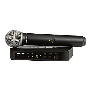 Microfone de Mão Sem Fio Shure BLX24/PG58 Cápsula PG58