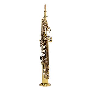Sax Soprano Zellmer ZSS-600L Bb Laqueado Completo com Case e Acessórios
