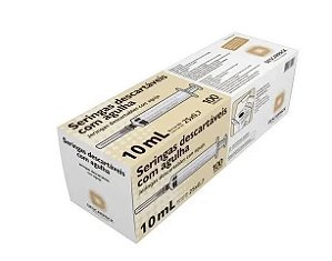 SERINGA 10ML SLIP C/AG 25X0,7 DESCARPACK