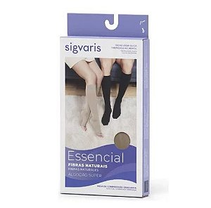 MEIA 3/4 SIGVARIS SELECT CONF PREMIUM ALGODAO 20-30MMHG M3 PRETA