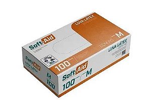 LUVA DE PROCEDIMENTO LATEX SOFT AID P