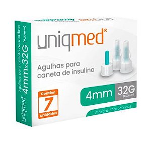 AGULHA P/ CANETA INSULINA (4MMX32G) UNIQMED