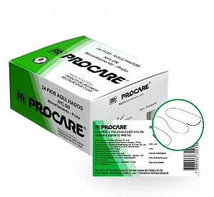 FIO AGULHADO NYLON 0/0 20MM PROCARE