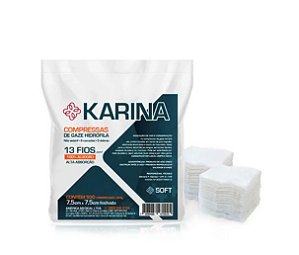 COMPRESSA DE GAZE KARINA SOFT 11 FIOS C/500