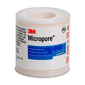 FITA MICROPORE 50MMX10M COM CAPA 3M