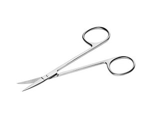 TESOURA IRIS CURVA 10,5CM F/F VITALGOLD