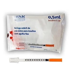 SERINGA INSULINA 0,5ML (6X0,25MM) 31G C/10UN  SR