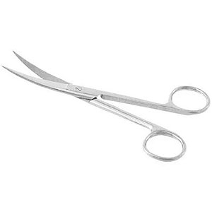 TESOURA CIRURGICA CURVA F/F 15CM VITAL