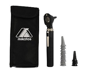 MINI OTOSCOPIO PRETO FIBRA OTICA MISSOURI