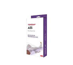 MEIA VENOSAN AES 7/8 18MMHG PE ABERTO BRANCA X-G