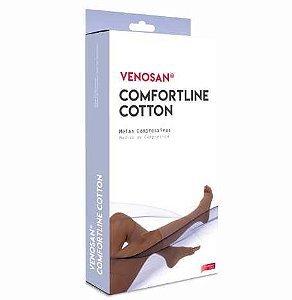 MEIA VENOSAN COMF. COTTON COM ZIPER 20-30 3/4 LONGA P