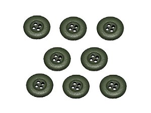Botão Verde Militar 4 Furos