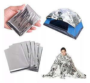 Cobertor manta térmica isolante aluminizado